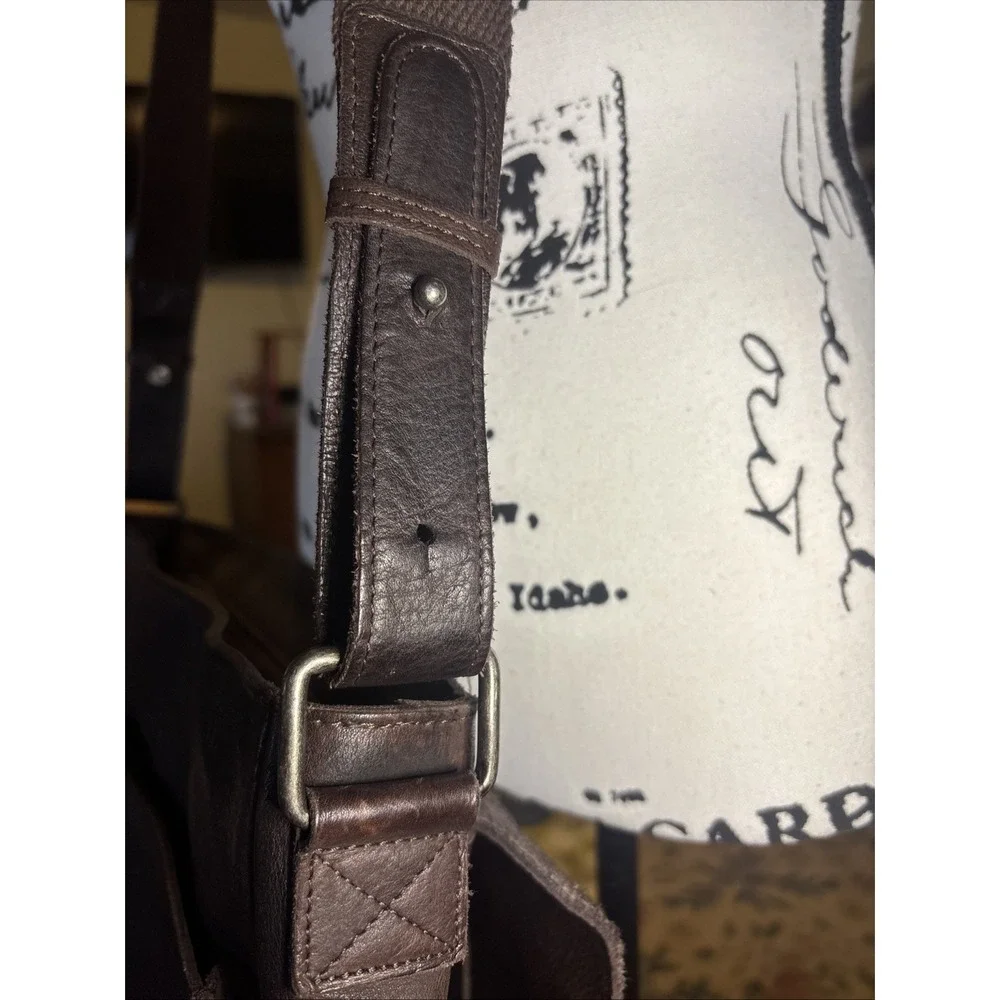 BOSCA Dark Brown Suede Leather 16
